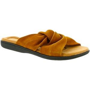 Array Womens Loma Tan Suede |Slip On |Slide Sandals |Size 10 - 10 1/2